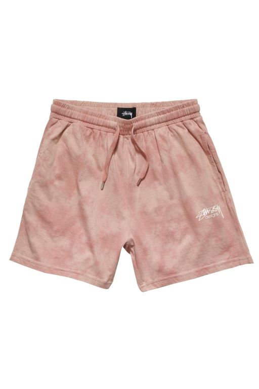 Stussy Womens Designs Rugby Marble Shorts Pink - WAHOY9670